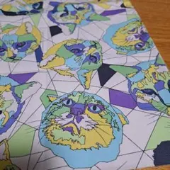 猫　50×25　地域猫連絡会　文化服装学院　オックス　生地　はぎれ