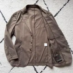 クリーニング済み☆Papas パパス コーデュロイ ジャケット M ベージュ系 クリーニング済み☆Papas パパス コーデュロイ ジャケット M