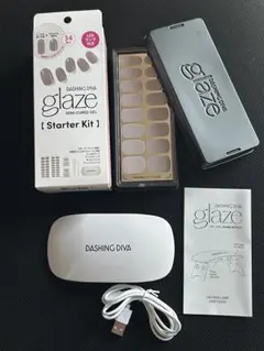 【新品】DASHING DIVA glaze スターターキット　LEDランプ付きのサムネイル