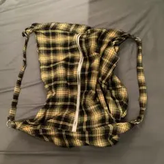 チェック柄トートバッグ