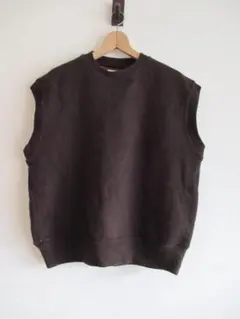 ＊チャオパニック ニットベスト 使える ブラウン＊厚手 ゆったり。