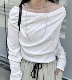 mystic オフショルロングtシャツ　size2