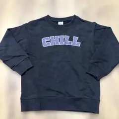 デビロック キッズ 子供服 プリント トレーナースウェット 120cm 黒