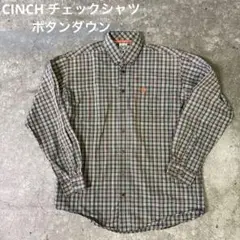 CINCH チェックシャツ M ブラウン ボタンダウン ウエスタン アメカジ