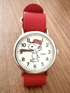 タイメックス（TIMEX）PEANUTS（ピーナッツ）コラボ腕時計 電池交換済