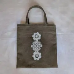 ぺたんこミニトートバッグ♡ハンドメイド