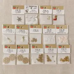 DIY パーツクラブ アクセサリーパーツ まとめ売り ハンドメイド 花 リーフ