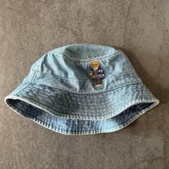 希少POLO Ralph Lauren ポロベア　バケットハット　ライトデニム