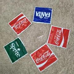 当時物 コカコーラCoca-Cola 旗フラッグ 昭和レトロ のれん店頭用 
