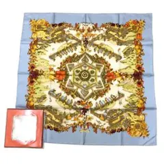 K319-47 極美品HERMES エルメス カレ 90 楽園にて スカーフ