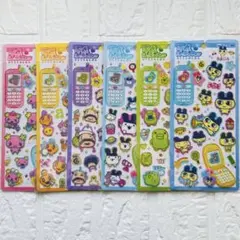 正規品 平成はっぴーフォン ステッカー たまごっち コンプリート 6種　コンプ