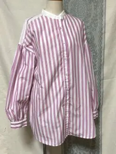 AMERICAN HOLIC ストライプシャツ ピンク 長袖 アメリカンホリック