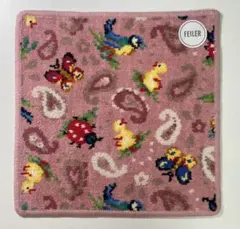 完売品　フェイラー　タオルハンカチ　ハイジペイズリー　ピンク