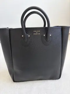 【美品】YOUNG&OLSEN トートバッグ ブラック フェイクレザー