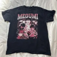 呪術廻戦 伏黒恵 MEGUMI プリントTシャツ ブラック 半袖 アニメTシャツ