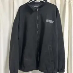 ブラック ジャンパー LIFE IS WHAT YOU MAKE IT