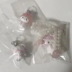 マイメロ　セット　ホワイトフリル めじるし