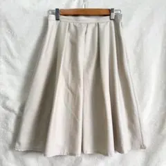 ketty フレアスカート ひざ丈 日本製 上品 清楚 きれいめ ベージュ 2