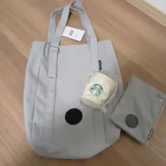 【新品未使用】スタバ福袋 2026 トートバッグ・ボトルサコッシュ・ポーチ3点