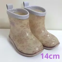 バースデイ conoco 女の子 長靴 14cm 花柄 ピンク うさぎ 雨靴のサムネイル