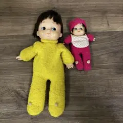 3F昭和レトロ 抱き人形 2体セット ビンテージ ソフビ 赤ちゃん パチパチ目