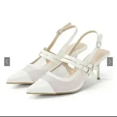 Rちゃん着用 GRL メッシュストラップポインテッドトゥパンプス zr1272