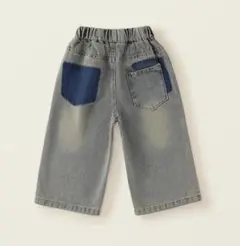 新品 ☆ ダメージ加工 デニム パンツ 子供服 韓国 ユニセックス