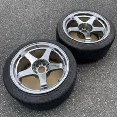 な*ん様 希少 スバル純正 STI RAYS 鍛造 ポテンザ 7部山 4本 引き