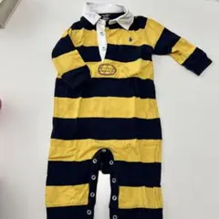 ラルフローレン　ロンパース　ボーダー　黄色