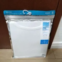GU レディース さらっとクールネックT パフ袖 ホワイト Sのサムネイル