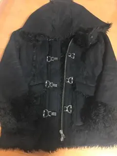 エゴイスト フェイクムートン コート黒