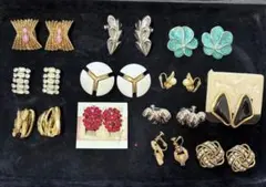【未使用有15点】大ぶりイヤリングまとめ売りヴィンテージ豪華セット遺品整理大量