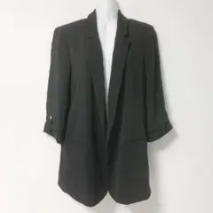 ZARA 黒 テーラードジャケット L オーバーサイズ 大きいサイズ