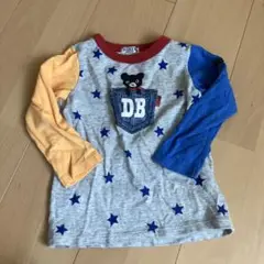 【mikihouse】ロングTシャツ　グレー100 ミキハウスダブルビー