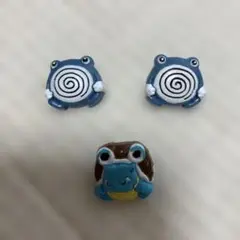 ポケモン　ボタン　ニョロゾ・カメックス　3個セット