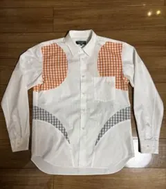 ⭐︎美品 コムデギャルソンオムプリュス エバーグリーン S ドッキング シャツ