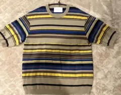 TOMORROWLAND ストライプ 半袖ニット