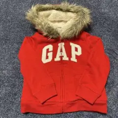 baby GAP 赤 ファー　フード付きパーカー　110㎝　5歳