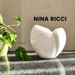 ニナリッチ 陶器 お洒落 ホワイト インテリア 美品フラワーべース 人気