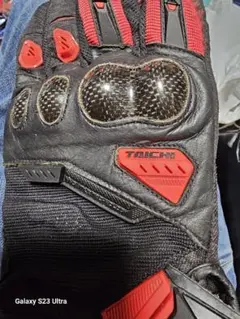 TAICHI バイクグローブ ブラック/レッド