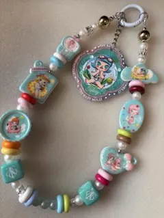 MOLLYハンドメイド ストラップ ティファブルー