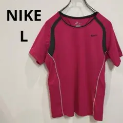 NIKE L 半袖Tシャツ ピンク DRI-FIT スポーツ ランニング