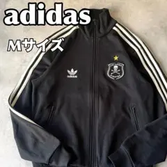 adidas アディダス トラックジャケット Mサイズ 古着 ブラック