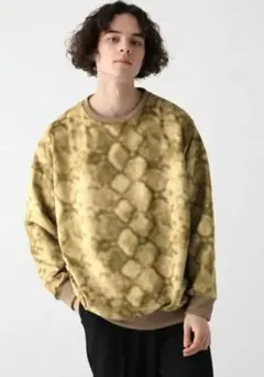 HARE ヌバックパイソン プルオーバー トップス スウェット トレーナー