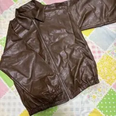 美品 SHEIN ブラウン レザー ジャケット XL