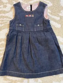 familiar デニムジャンバースカート 100