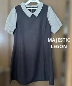 MAJESTIC LEGON 半袖ワンピース 黒　F