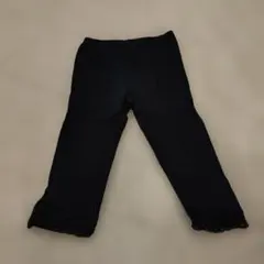 キッズ黒いレース付きスパッツ 130サイズ