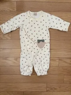 petit main　秋冬2wayオール　苺柄　50〜70サイズ