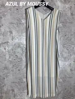 ☘️AZUL BY MOUSSY ストライプ ノースリーブ チュニック Vネック